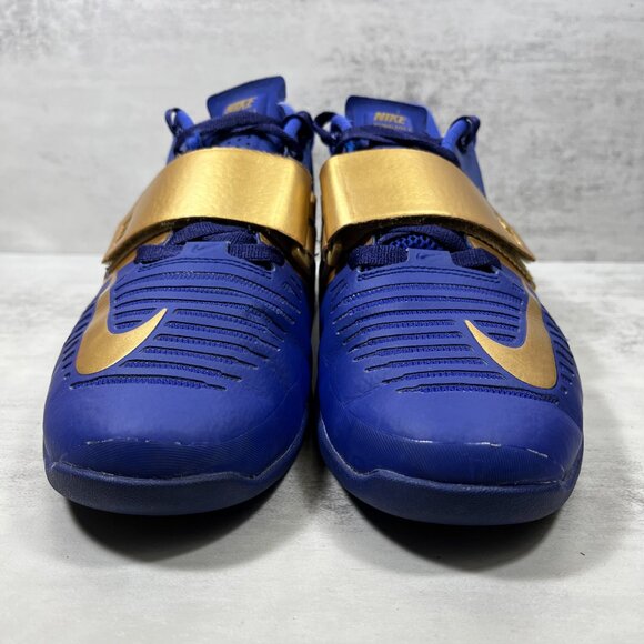 Nike Romaleos 3 Weightlifting Shoes - Men's Size 9 - Blue Gold - Picture 3 of 9